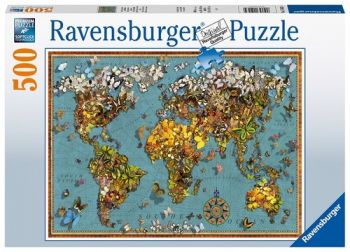 Puzzle Motýlí svet 500 Ravensburger