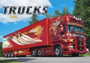 Nástenný kalendár Trucks 2023