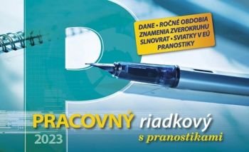 Stolový kalendár Pracovný kalendár riadkový 2023