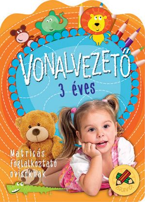 Vonalvezető 3 éves - Matricás foglalkoztató ovisoknak