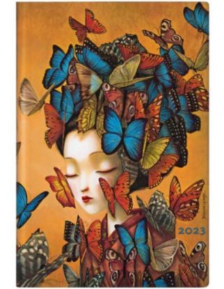 Diár Paperblanks 2023 Madame Butterfly Mini HOR