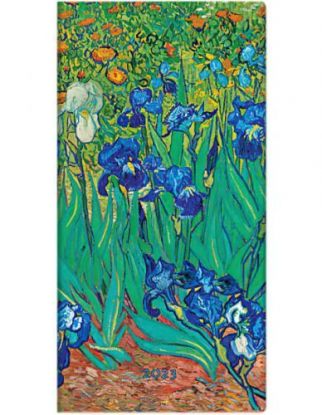 Diár Paperblanks 2023 Van Gogh’s Irises Slim HOR