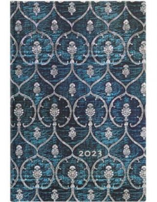 Diár Paperblanks 2023 Blue Velvet Mini HOR