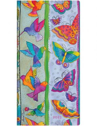 Diár Paperblanks 2023 Hummingbirds & Flutterbyes Slim HOR