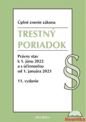 Trestný poriadok Úzz, 11. vydanie, 2022