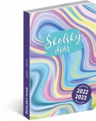 Školský diár Abstrakt (september 2022 – december 2023), 9,8 × 14,5 cm