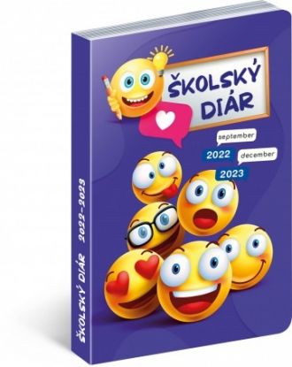 Školský diár Crazy (september 2022 – december 2023), 9,8 × 14,5 cm