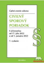 Civilný sporový poriadok. Úzz, 7. vydanie, 6/2022