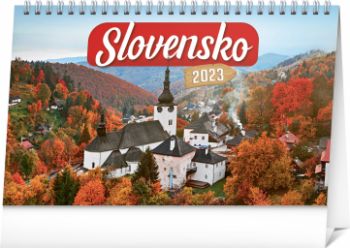 Stolový kalendár Slovensko 2023, 23,1 × 14,5 cm