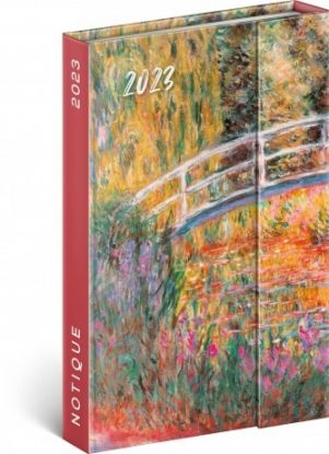 Týždenný magnetický diár Claude Monet 2023, 11 × 16 cm