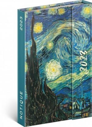 Týždenný magnetický diár Vincent van Gogh 2023, 11 × 16 cm