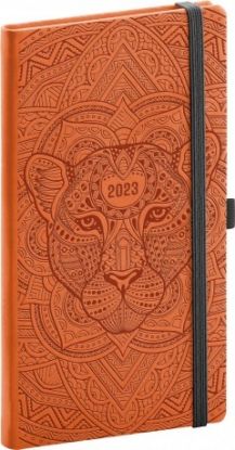 Vreckový diár Vivella Fun 2023 Panter, 9 × 15,5 cm