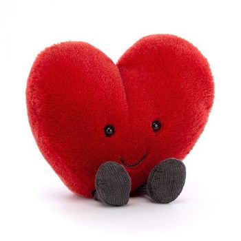 AMUSEABLE Červené Srdiečko plyšová hračka JELLYCAT