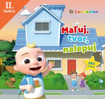 Lacná kniha Cocomelon: Maľuj, tvor, nalepuj