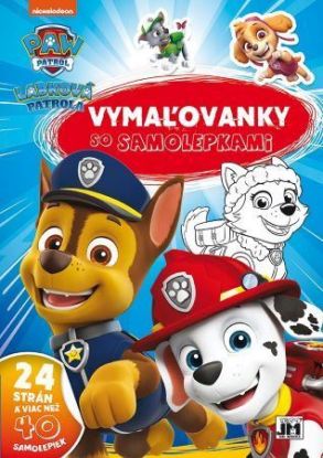 Vymaľovanky so samolepkami - Labková patrola (A4)