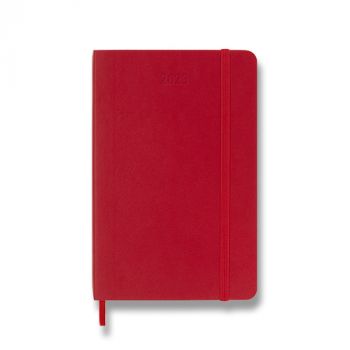 Diár MOLESKINE 2023 denný mäkký červený S