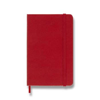 Diár MOLESKINE 2023 týždenný tvrdý červený S