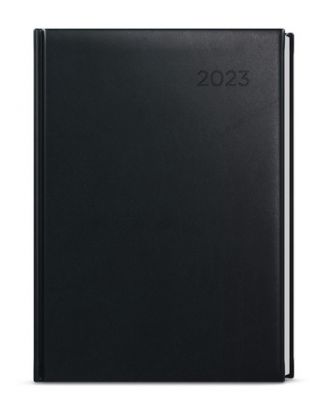 Denný diár Adam 2023 Vivella B6 čierna, 120 x 165 mm