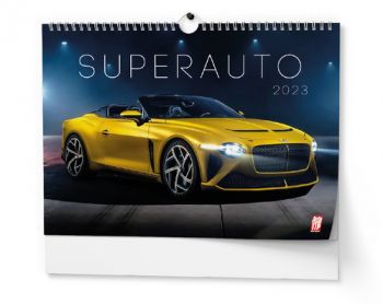Nástenný kalendár Superauto 2023, 45 x 32cm