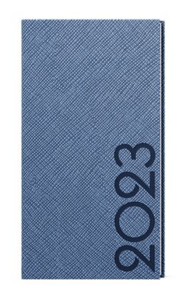 Týždenný diár Jakub 2023 tora vreckový, modrošedá, 75 x 150 mm