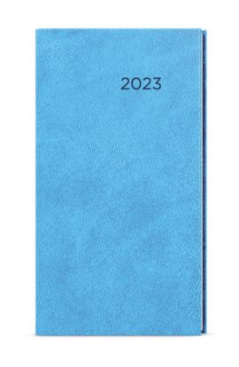 Týždenný diár Jakub 2023 Vivella s ražbou vreckový, svetlomodrá Veľryba, 75 x 150 mm
