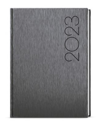 Týždenný diár Oskar 2023 ForMen A5 Grey, 143 x 205 mm