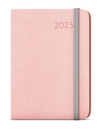 Týždenný diár Zoro 2023 flexi A5 pastelová ružová, 143 x 205 mm