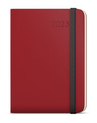 Týždenný diár Zoro 2023 Hemingway A5 bordó, 143 x 205 mm