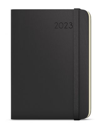 Týždenný diár Zoro 2023 Hemingway A5 čierna, 143 x 205 mm