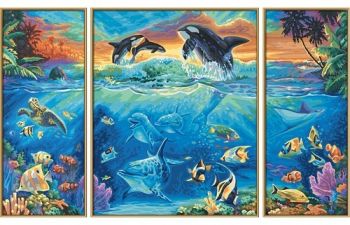 Maľovanie podľa čísel Koralový útes (50x80 cm) Schipper
