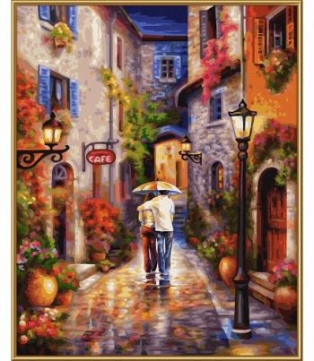 Maľovanie podľa čísel Romantická alej (40x50 cm) Schipper