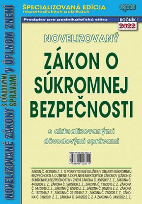 Novelizovaný zákon o súkromnej bezpečnosti 16/2022