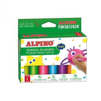 Alpino Balenie 6 temper v tyčinkách PintaColor Fluo