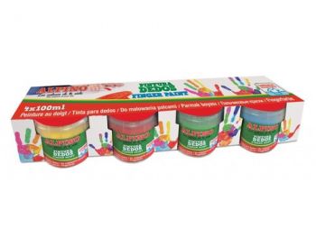 Alpino Balenie 4 fliaš prstových farieb 100 ml