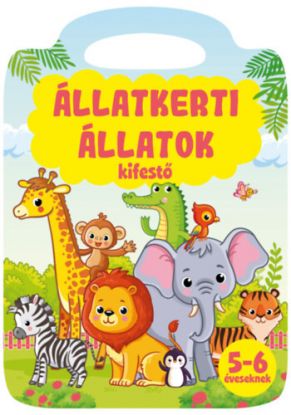 Állatkerti állatok kifestő - kifestő 5-6 éveseknek