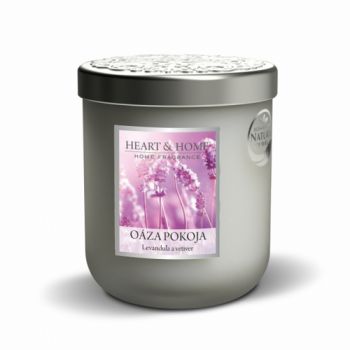 Stredná sviečka Heart & Home Oáza pokoja, 270g