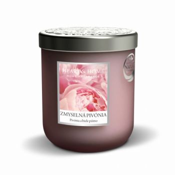 Stredná sviečka Heart & Home Zmyselná pivónia, 115g