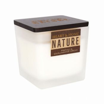 Sviečka NATURE Pačuli & guajakové drevo, 210g