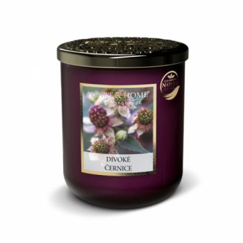 Veľká sviečka Heart & Home Divoké černice, 110g