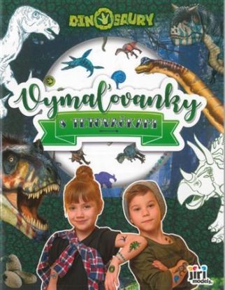 Vymaľovanky s tetovačkami: Dinosaury