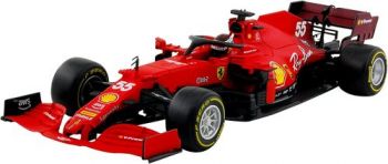 Bburago 1:43 Ferrari Racing F1 SF21 16 (Charles Leclerc) with helmet - hard case