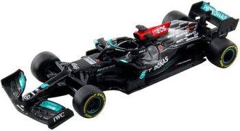 Bburago 1:43 RACE  F1 - MERCEDES-AMG F1 W12 E Performance (2021) 44 (Lewis Hamilton) with helmet - hard case