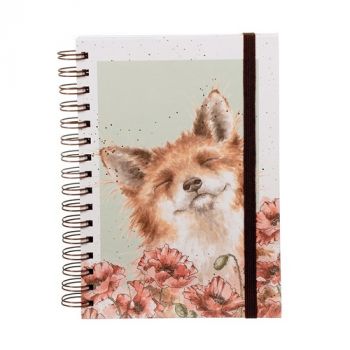 Zápisník s hrebeňovou väzbou A5 "Poppy Fields" Wrendale Designs – líška