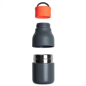 Lund London Skittle Active Bottle 250ml Grey & Coral
