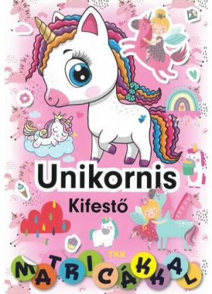 Unikornis kifestő - matricákkal