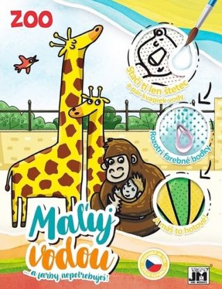 Vodová vymaľovanka A4: ZOO