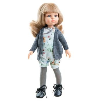 Bábika Las Amigas Carla v šortkách na traky 32 CM