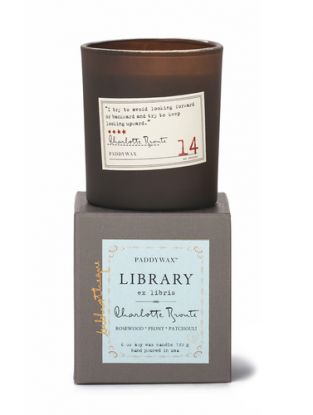 Paddywax LIBRARY Voňavá knihožrútska sójová sviečka Charlotte Bronte 170g