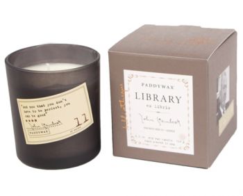Paddywax LIBRARY Voňavá knihožrútska sójová sviečka Steinbeck 170g