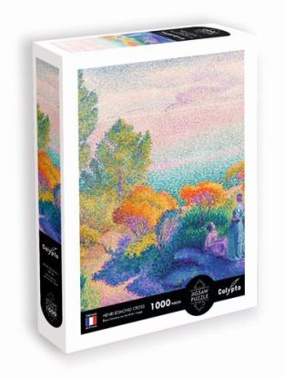 Puzzle Dve ženy na brehu 1000 (Deux femmes au bord du rivage - Henri-Edmond Cross)